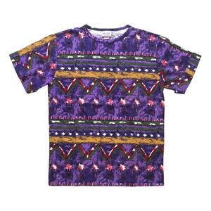 Denim Republic - Purple Color Pattern Vintage 90s T-Shirt